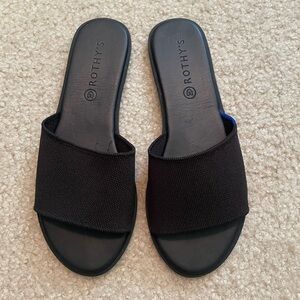Rothy's Black Slide Sandals